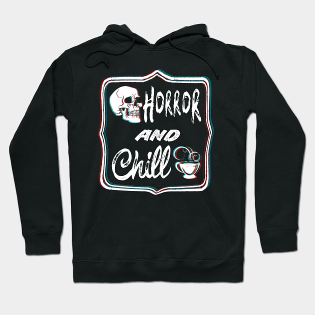 Horror Movies and Chill Hoodie by Jack Calvin Wolfe Illustrations